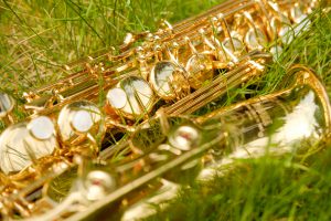 Saxophon in der Natur